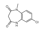 7-chloro-1-methyl-1,5-dihydro-benzo[b][1,4]diazepine-2,4-dione Structure