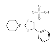 1-(4-phenyl-1,3-dithiol-2-ylidene)-3,4,5,6-tetrahydro-2H-pyridine; sulfuric acid Structure