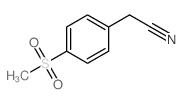 4-(METHYLSULFONYL)PHENYLACETONITRILE Structure