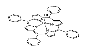 5,10,15,20-tetraphenyl porphyrinato iron hydroxide Structure