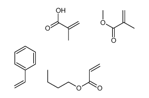 butyl prop-2-enoate, methyl 2-methylprop-2-enoate, 2-methylprop-2 -enoic acid, styrene Structure