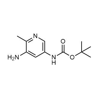 tert-Butyl(5-amino-6-methylpyridin-3-yl)carbamate structure