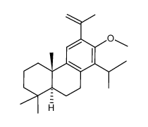 Phenanthrene, 1,2,3,4,4a,9,10,10a-octahydro-7-methoxy-1,1,4a-trimethyl-6-(1-methylethenyl)-8-(1-methylethyl)-, (4aS,10aS)- Structure