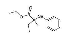 ethyl 2-methyl-2-phenylselanylbutanoate Structure