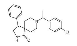 1-phenyl-8-<1-(p-chlorophenyl)ethyl>-1,3,8-triazaspiro<4.5>decan-4-one结构式