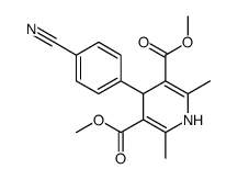 dimethyl 4-(4-cyanophenyl)-2,6-dimethyl-1,4-dihydropyridine-3,5-dicarboxylate Structure