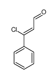 (Z)-3-chloro-3-phenylprop-2-enal Structure