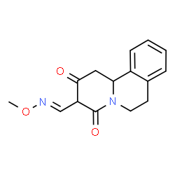 2,4-DIOXO-1,3,4,6,7,11B-HEXAHYDRO-2H-PYRIDO[2,1-A]ISOQUINOLINE-3-CARBALDEHYDE O-METHYLOXIME结构式