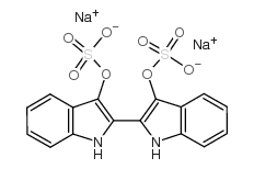 靛蓝O,二钠盐结构式