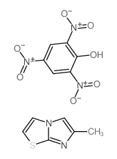 7-methyl-4-thia-1,6-diazabicyclo[3.3.0]octa-2,5,7-triene; 2,4,6-trinitrophenol Structure