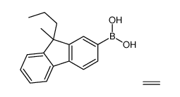 (9-Methyl-9-propyl-9H-fluoren-2-yl)boronic acid-ethylene (1:1) Structure