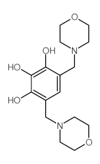 4,6-bis(morpholin-4-ylmethyl)benzene-1,2,3-triol structure