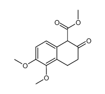 5,6-dimethoxy-2-oxo-1,2,3,4-tetrahydronaphthalene-1-carboxylic acid methyl ester Structure