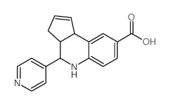 4-吡啶-4-基-3a,4,5,9b-四氢-3H-环戊并-[c]喹啉-8-羧酸结构式