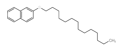 1-naphthalen-2-ylsulfanyltetradecane结构式