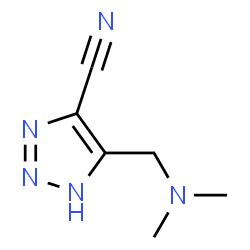 1H-1,2,3-Triazole-4-carbonitrile,5-[(dimethylamino)methyl]-(9CI) Structure