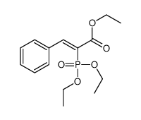 ethyl 2-diethoxyphosphoryl-3-phenylprop-2-enoate结构式