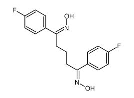 (NZ)-N-[(5Z)-1,5-bis(4-fluorophenyl)-5-hydroxyiminopentylidene]hydroxylamine结构式