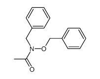 N-benzyl-N-(benzyloxy)acetamide Structure