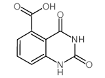 2,4-二氧代-1,2,3,4-四氢-5-喹唑啉羧酸结构式