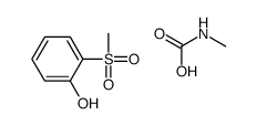 methylcarbamic acid,2-methylsulfonylphenol结构式