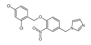 1-[[4-[(2,4-dichlorophenyl)methoxy]-3-nitrophenyl]methyl]imidazole结构式