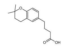 3,4-dihydro-2,2-dimethyl-2H-1-benzopyran-6-butyric acid structure