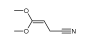 4,4-dimethoxy-but-3-enenitrile结构式