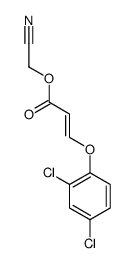 cyanomethyl (E)-3-(2,4-dichlorophenoxy)prop-2-enoate结构式