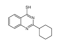 4(1H)-Quinazolinethione, 2-cyclohexyl- (9CI) Structure