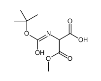 2-(tert-butoxycarbonylamino)-3-Methoxy-3-oxopropanoic acid structure