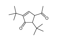 4-acetyl-2,5-ditert-butylcyclopent-2-en-1-one Structure