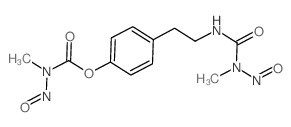 [4-[2-[(methyl-nitroso-carbamoyl)amino]ethyl]phenyl] N-methyl-N-nitroso-carbamate结构式