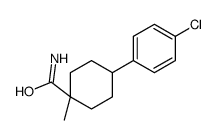 4-(4-chlorophenyl)-1-methylcyclohexane-1-carboxamide Structure