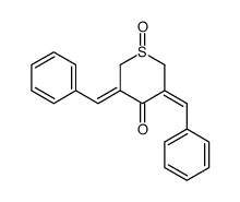 3,5-dibenzylidene-1-oxothian-4-one Structure