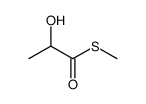 Propanethioic acid, 2-hydroxy-, S-methyl ester (9CI) structure