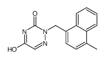 2-[(4-methylnaphthalen-1-yl)methyl]-1,2,4-triazine-3,5-dione Structure