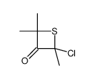 3-Thietanone,2-chloro-2,4,4-trimethyl- picture