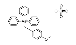 (4-methoxyphenyl)methyl-triphenylarsanium,perchlorate Structure