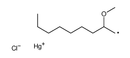 chloro(2-methoxynonyl)mercury Structure