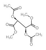 Butanedioic acid,2,3-bis(acetyloxy)-, dimethyl ester, [S-(R*,R*)]- (9CI) structure