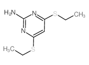 2-Pyrimidinamine,4,6-bis(ethylthio)-结构式