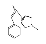 3-(3-Phenylallyl)-8-methyl-3,8-diazabicyclo[3.2.1]octane结构式