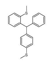 1-methylsulfanyl-2-[(4-methylsulfanylphenyl)-phenylmethyl]benzene结构式