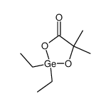 dimethyl-4,4 diethyl-2,2 germa-2 oxo-5 dioxa-1,3 olane结构式