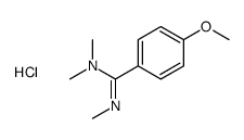 4-methoxy-N,N,N'-trimethylbenzenecarboximidamide,hydrochloride结构式