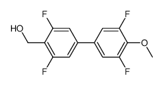 2,2',6,6'-tetrafluoro-4'-methoxy[1,1'-biphenyl]-4-methanol Structure