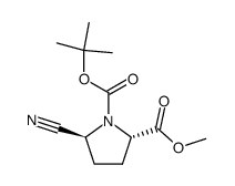 1-tert-butyl 2-methyl (2S,5S)-5-cyanopyrrolidine-1,2-dicarboxylate Structure