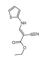 ethyl 2-cyano-3-(thiophen-2-ylamino)prop-2-enoate Structure