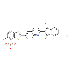 lithium 2-[2-(2,3-dihydro-1,3-dioxo-1H-inden-2-yl)-6-quinolyl]-6-methylbenzothiazole-7-sulphonate结构式